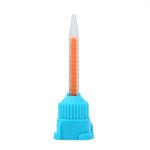 50/pk Blue/Orange 10:1/4:1 Ratio Crown & Bridge Mixing Tips High Performance Dental Mixing Tips, HP T-Mixer Tips Short Length