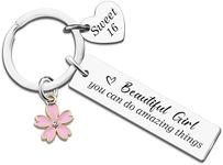Ikacvb Sweet 16 Party Decorations Keychain 16th Birthday Gifts For Girls Best Sweet 16 Gifts For Girls Daughter Sister 16 Year Old Girl Gift Christmas