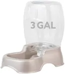 Petmate Pet Cafe Waterer Cat and Dog Water Dispenser 4 Sizes, 3 GAL, Pearl Tan