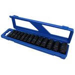1/2" Drive AF Imperial SAE Double Deep Impact Sockets 7/16-1-1/4 13pc Set