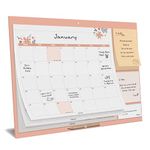 Monthly Family Calendar 2025 – Pastel Magnetic Calendar with Sticky Notes, Wall Calendar - Organiser Calendar for Wall or Fridge - October 2024 to Dec 2025, 30x40cm