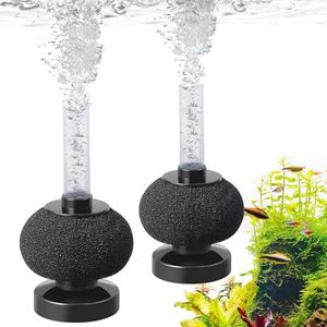 PYPABL 2PCS Round Aquarium Bio Sponge Filter: Large Air-Powered Fish Tank Filter, Quiet Filter for 1-60L Fish Tank, Betta Tank, Shrimp Tank, Fry Tank, Breeding
