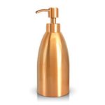 Emarful 304 Stainless Steel Soap Dispenser 16oz Rust-Proof Liquid Soap Pump Bottle for Kitchen or Bathroom Countertop Hand Dish Lotion Leak-Proof (Rose Gold)