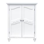 Elegant Home Fashions Vera 2-Door Floor Cabinet, White