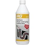 HG Kitchen Drain & Plug Unblocker, Natural Drain Unblocker, Heavy Duty Drain Cleaner, Kitchen Sink Unblocker & Kitchen Cleaner for Pipes, Septic Tank Safe - 1 Litre