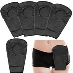 4 Pcs Black Ostomy Bag Cover Ostomy Pouch Cover Odor Control Stretchy Bag Cover Washable Pouch Liner for Women Men Lightweight Care Protector Protective Bag (2.36 Inch Diameter)