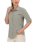 Little Donkey Andy Women's UPF 50+ UV Protection Shirt, Breathable Long Sleeve Fishing Hiking Shirt, Air-Holes Tech Laurel Oak Heather M