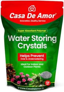 Casa De Amor Water Storing Crystals | Water Retaining Super Absorbent Polymer for Plant, Soil Mixing and Hydroponics Gardening, Lucky Bamboo Plant (250)
