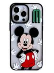 TRurim for iPhone Case Cute Cartoon Character Minnie & Mickey Mouse Girly for Girls Kids Boys Phone Cases Cover Fun Design Kawaii Advanced TPU Protective Case for iPhone 15(A-Mick)