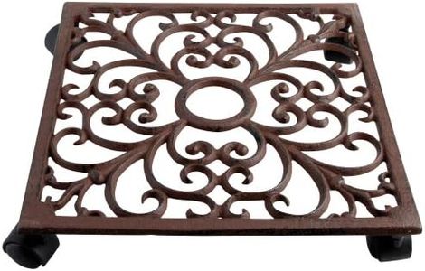 Esschert Design Plant Trolley - Square Cast Iron