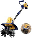 Cordless Tiller Cultivator for 18V Battery, Mellif Electric Garden Tiller w/270 RPM, 48 Steel Tines, 8.7" Tilling Width, 6.3" Depth, Portable Rotary Tiller (Battery not Included)