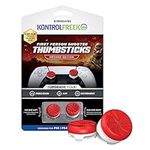 KontrolFreek FPS Freek Inferno for Playstation 4 (PS4) and Playstation 5 (PS5) Controller | Performance Thumbsticks | 1 High-Rise, 1 Mid-Rise | Red/White