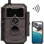 GardePro E6 WiFi Trail Camera (Non-Cellular), Stable WiFi with External Antenna, On-Site App Viewing, 64MP 1296P HD, Wide Field of View, No-Glow Night Vision, Motion Activated Waterproof Game Camera