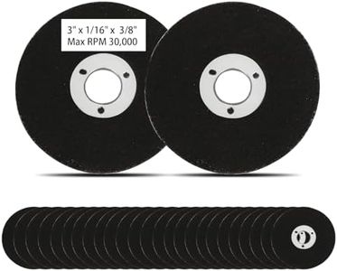 Cut-Off Wheel 3 inch, with 3/8" Arbor Hole, 25Pcs Mini Metal Cutting Wheels Cutter Discs for Air Grinders Drill Rotary Tool