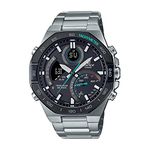 Casio Edifice ECB-950DB-1ADF Black Analog-Digital Dial Silver Stainless Steel Band Men's Watch Smartphone Link Tough Solar EX554