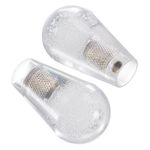 uxcell Ellipse Oval Joystick Head Rocker Ball Top Handle Arcade Game Replacement White 2pcs