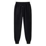 AMhomely Women's and Men's Tracksuit Bottom Sweatpants Workout Joggers Pants High Waisted Yoga Pants Drawstring Waist Solid Color Loose Pants with Pockets Gym Sport Winter Joggers