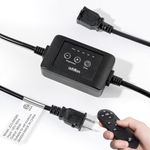 Addlon - Dimmer for Outdoor String Lights, Timing 1h/2h/3h/4h, 4 Brightness Level, Remote Control Kit, Control LED String Lights, Convenient Life style