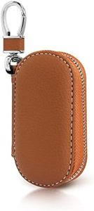 Frotox Estuches de Llaves, Llavero coche, Llavero Cartera de PU Cuero, Portátil Organizador Llaves, Hombr Llaveros para Varias Llaves de Coche o Moto (Marrón)