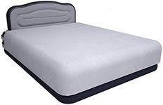 YAWN AIR Bed Deluxe - Self-Inflating Airbed with Custom Fitted Sheet Included - Great Guest Bed, Camping Mattress - Built-in Pump & Headboard - Available in UK Single, Double & King - King Size