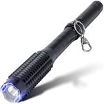 PAIN SAFARI XL Tactical Flashlight Stun Gun | Ultra-Bright LED Torch with 10,000V Stun | 3-in-1 Personal Defense Tool | Built-in Safety | Aircraft-Grade Aluminum Club Head | Rechargeable Flashlights