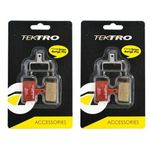 Tektro P20.11 Disc Brake Pads Metal Ceramic Compound, 2 Pack, STB1762