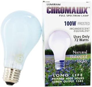 Chromalux H&PC-67531, 1 Count (Pack of 1), Light Bulb Frosted Full Spectrum (100 Watt)