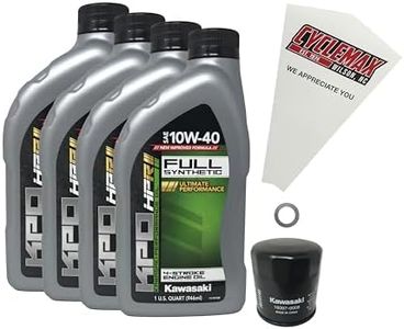 Cyclemax Full Synthetic 10W-40 Oil Change Kit fits 2017-2023 Kawasaki Z900