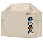 Grillman Premium BBQ Grill Cover, Heavy-Duty Gas Grill Cover for Weber Spirit, Weber Genesis, Char Broil etc. Rip-Proof & Waterproof (60" L x 28" W x 44" H, Tan)