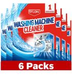 Colour Catcher Dylon Washing Machine Cleaner, 6 Treatments, 5-in-1 Washing Machine Cleaner, Freshener and Limescale Remover for Cleaning Washing Machines, 6 Pack