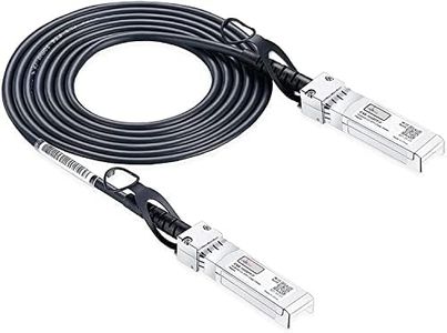 Elfcam - Cable SFP+ a SFP+ de 10 Gb de conexión directa, Direct Attach Copper (DAC) Twinax Cable, compatible con Cisco Juniper y Mikrotik (10 m)