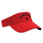 Callaway Golf Mens Liquid Metal Visor Collection Headwear Red