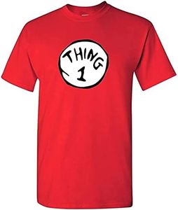 Generic Thing 1 Family vaction T-Shirt, Family Matching T-Shirt,Holiday Tees Red S