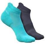 HEELIUM Bamboo Socks for Women, Ankle Length, Anti-Odour & Breathable, Padded Base & Anti-bacterial, Softer than Cotton, Made in India