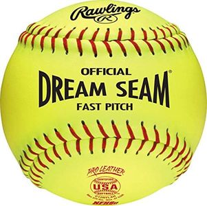 Rawlings | Official Dream Seam Fastpitch Softballs | 12" USA/ASA NFHS | C12RYLAH | 3 Count