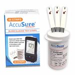 AccuSure Sensor Glucometer Test Strips 50 (Pack of 1)