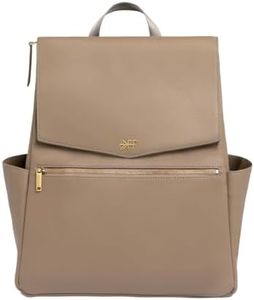 Freshly Picked Classic II Diaper Bag Backpack, Wipeable Vegan Leather Diaper Bag With Changing Pad, Convertible (Aspen V2)