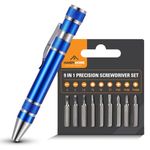 9-in-1 Mini Screwdrivers for Glasses Tightening, Doorbell, Computer, Laptop, PC, Watch Screwdriver Set, Tiny Screwdriver Glasses, Precision Screwdriver Set, Small Screwdriver, Miniature Screwdriver