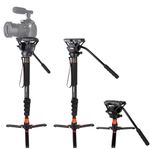 Monopod with Feet, Coman Professional Video Camera Monopod with Tripod Stand 70.6 inch Max Load 22 Lbs for Cameras, Canon, Nikon, Sony, DSLR, Video Camcorder