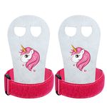 Gymnastics Hand Grips Athletic Gymnastics Bar Grips Gymnastics Gloves for Girls Kids Youth Bars Lifting Yoga Gym Home, Pink Style (M)