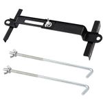 Car Battery Hold Down Kit, High-Strength Car Battery Crossbar with Heavy-Duty Clamps, Rust-Resistant Car Battery Holder with J-bolts (11inch/27cm bolts)