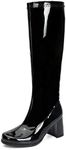 LIURUIJIA Women's Gogo Boots, Knee 