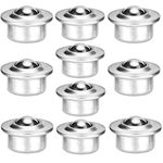 MoKell 10pcs CY-15H 5/8-inch Bearing Steel Roller Ball Flange Conveyor Transfer Unit