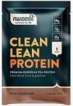 Nuzest - Clean Lean Pea Protein - Rich Chocolate - Vegan Protein Powder - Complete Amino Acid Profile - Plant-Based Workout & Recovery Fuel - All Natural Food Supplement - 25g Sachet (1 Serving)