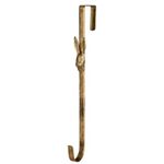 Over Door Hook Wreath Hanger Metal Brass Finish Decorations Door Hanger Vintage Style Festive Spring Summer Home Décor (Hare)
