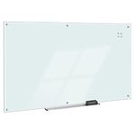 Amazon Basics Glass Dry-Erase Board - White, Magnetic, 8 Feet x 4 Feet