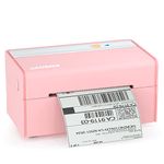 JADENS Bluetooth Thermal Label Printer -Wireless Label Printer -Shipping Label Printer for Small Business, Compatible with USPS, Etsy, Ebay, Works with Windows, iPhone, iPad, 4x6, Pink