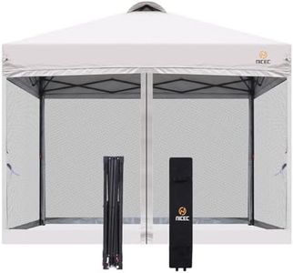 Nice C Canopy Tent, Pop Up Canopy, Pop-Up Shelter, Shelter, Tent 10x 10, Gazebos, Sun Shelter, Party Shade Event Tent, Sunshade Portable UPF 50+ Roller Carry Bag, Detachable Mesh Wall KAHAKI