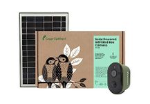 Green Feathers Battery Powered Solar Bird Box Camera With Wi-FI Connection, Outdoors Wildlife Camera for Bird Boxes (Solar Camera Only)