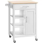 White Kitchen Cart